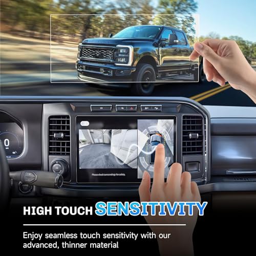 SXCY Anti-Glare Matte for 2025 2026 Ford F250 Super Duty Screen Protector 12 Inch for 2023-2026 Ford F-250/F-350/F-450 Accessories Navigation Screen Protector 9H Tempered Glass by SXCY - Used condition - Image 5