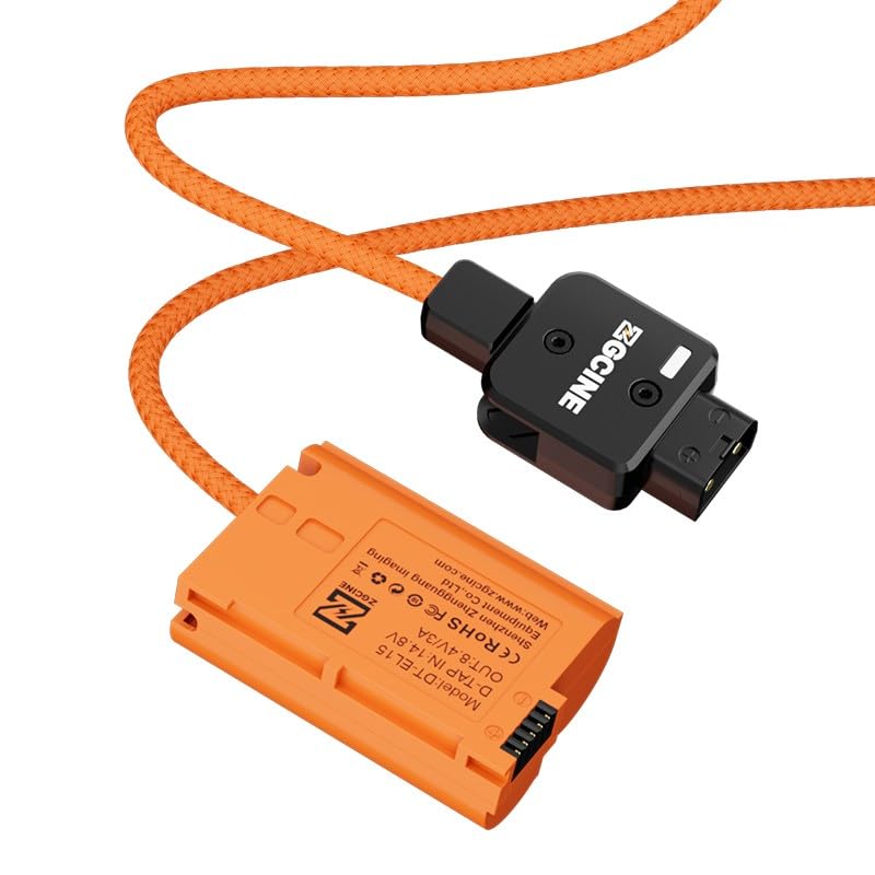 Câble Batterie Factice USB-C Vers EN-EL15 Pour Nikon - 60 Cm, Alimentation Continue Pour D7100, D810, Z6 II, Zf