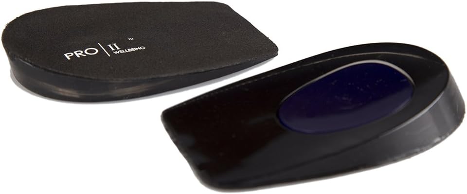 PRO 11 WELLBEING Pro11 Heel Pad with Raised Dynamic Gel Microbubbles to Absorb Shocks Black (8/12 UK)