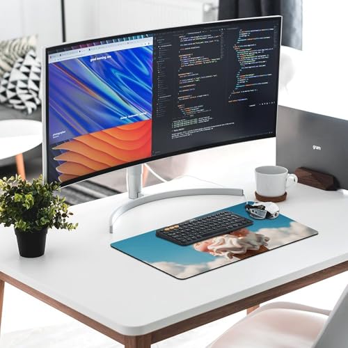 Tapis de souris de jeu grand format LED imperméable antidérapant - 6