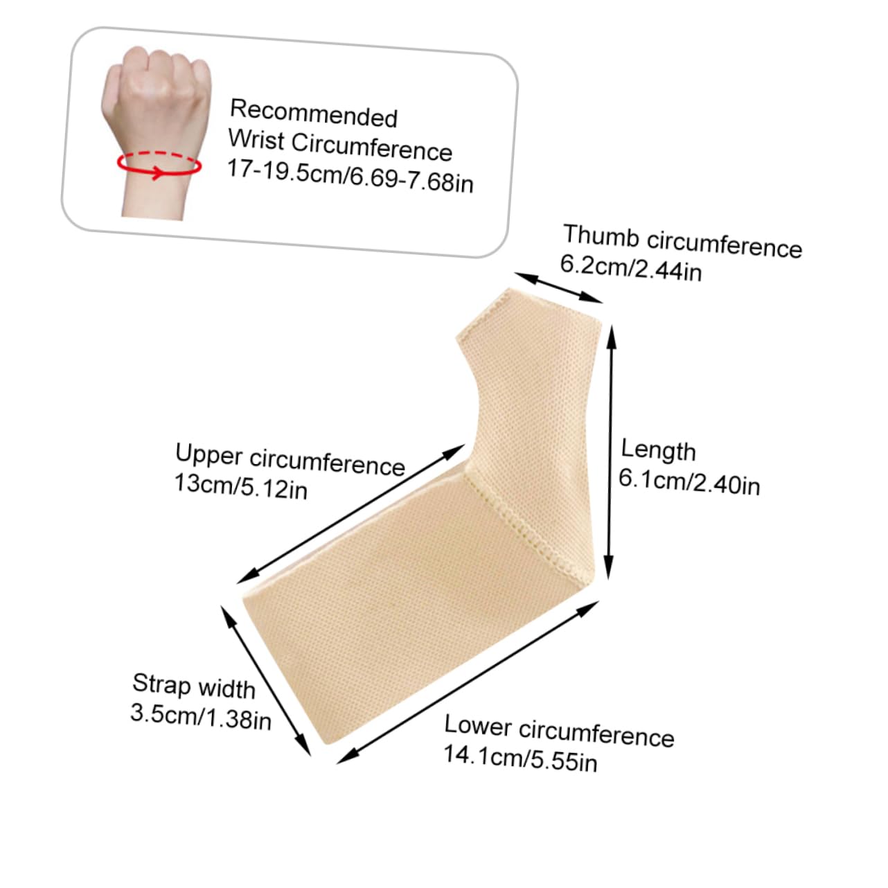 Beavorty Wrist Brace for Sleeping Thumb Brace Right Hand Stabilizer for Tendonitis Relief