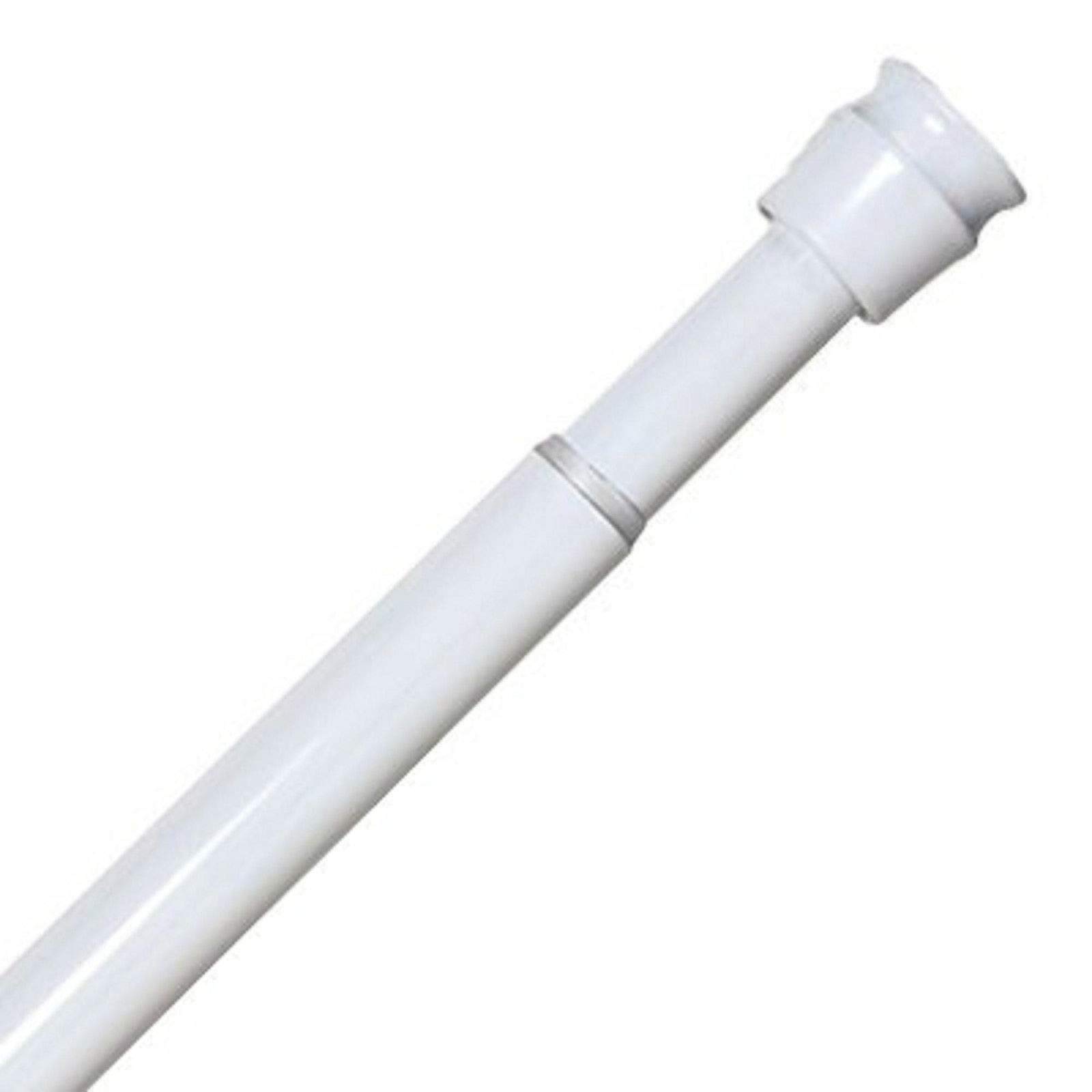 White Track Rod 140-260 cm Modern Non Rust Telescopic Shower Curtain Pole Rail