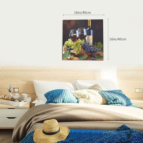 Toile murale moderne vin rouge de qualité supérieure pour bureau