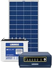 Luminous NXG 1150 with LPTT12200H 200Ah 72 Months Warranty and 170W Solar Panel