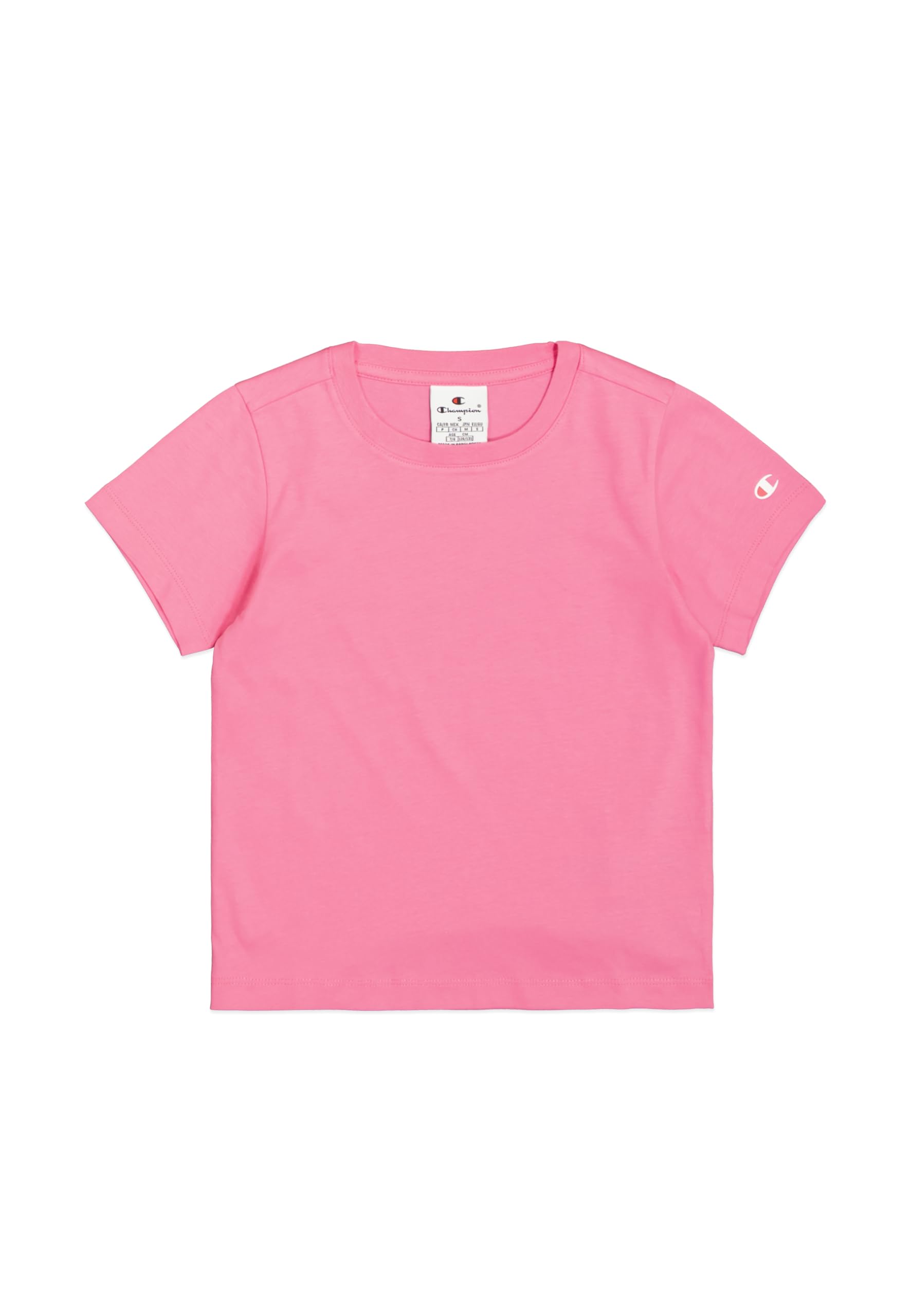 Champion Girl's Legacy Girl - Graphic Crewneck T-Shirt, Pink (PS207), S