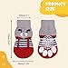 AUAUY Indoor Anti-Rutsch Socken für Hunde und Katzen, Pet Socken, Hundesocken Anti Rutsch Pfotenschutz und Traktion Dank Silikon-Gel 2 Größen für Kleine-Mittlere Tiere(Schwarz M)