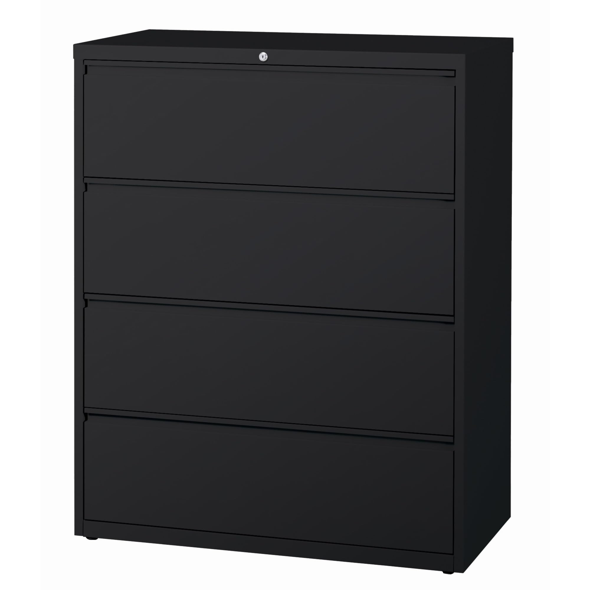 WorkPro(r) 42"W x 18-5/8"D Lateral 4-Drawer File Cabinet, Black