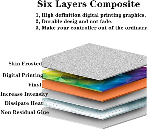 Image of Skin for Ps5 Controller, 3pcs Whole Body Vinyl Decal Cover Sticker for PlayStation 5 Controller (PS5 Controller #7)