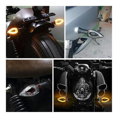 Clignotant LED pour moto à défilement dynamique universel 12V - 6