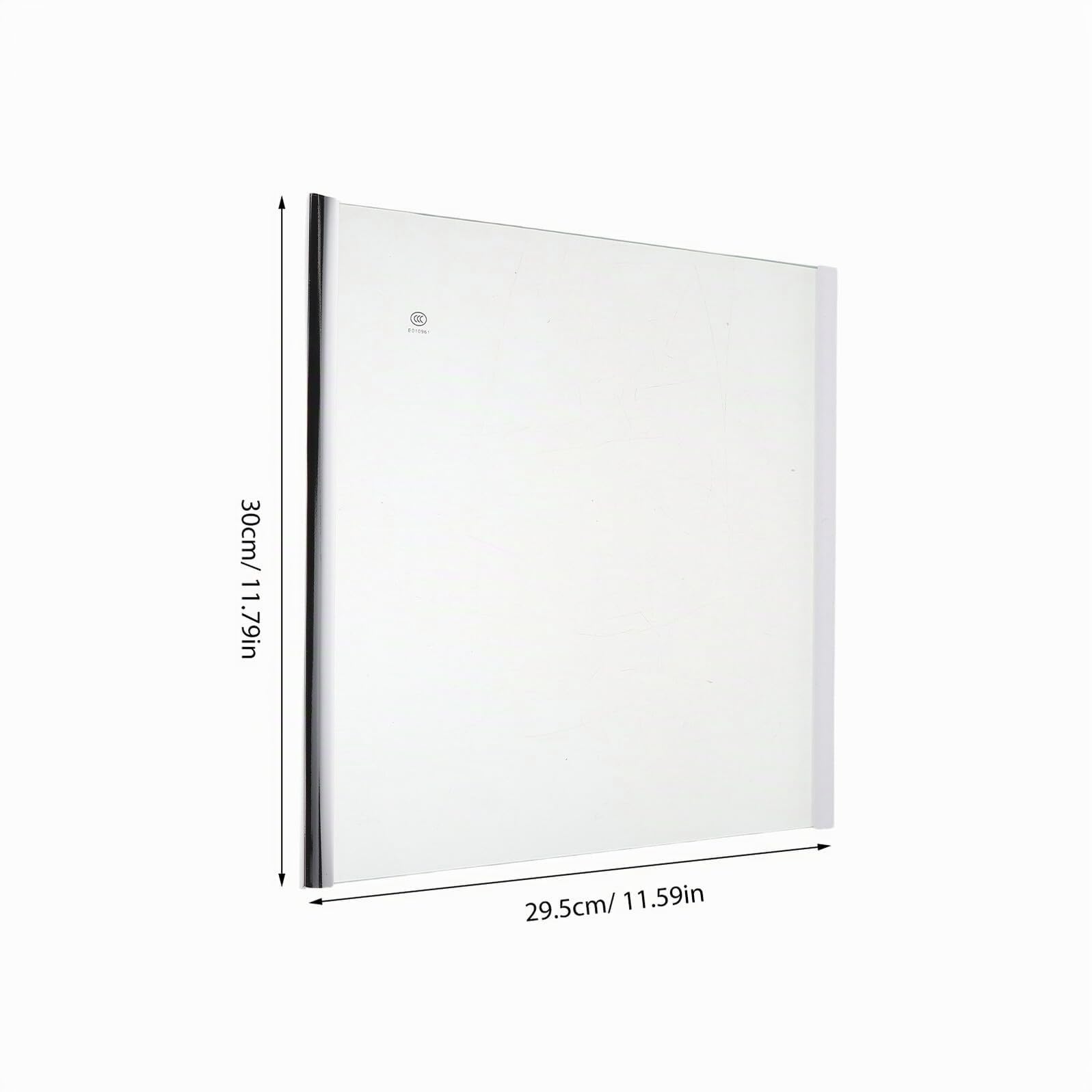 Estante para Refrigerador de Vidrio Templado 300X290 MM Borde Recubierto Tablero Divisorio Transparente para Congelador y Almacenamiento Organizado de Alimentos