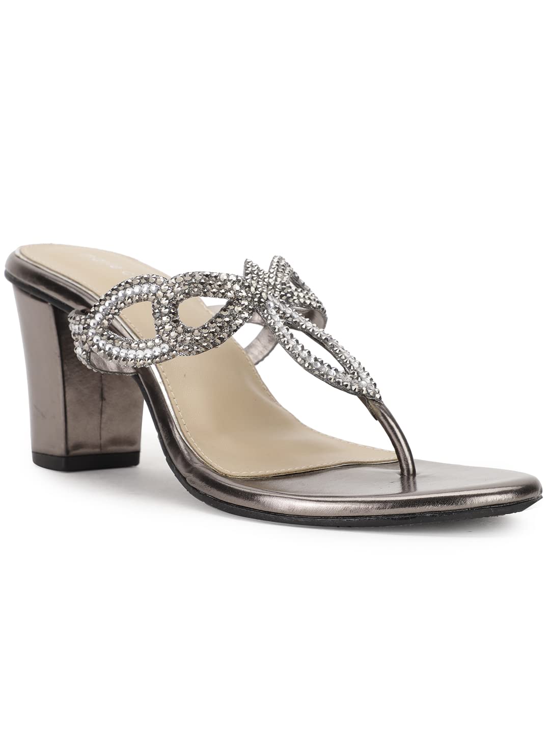 Marie ClaireWomens PAIGE THONG Heels, Grey, (7712330)