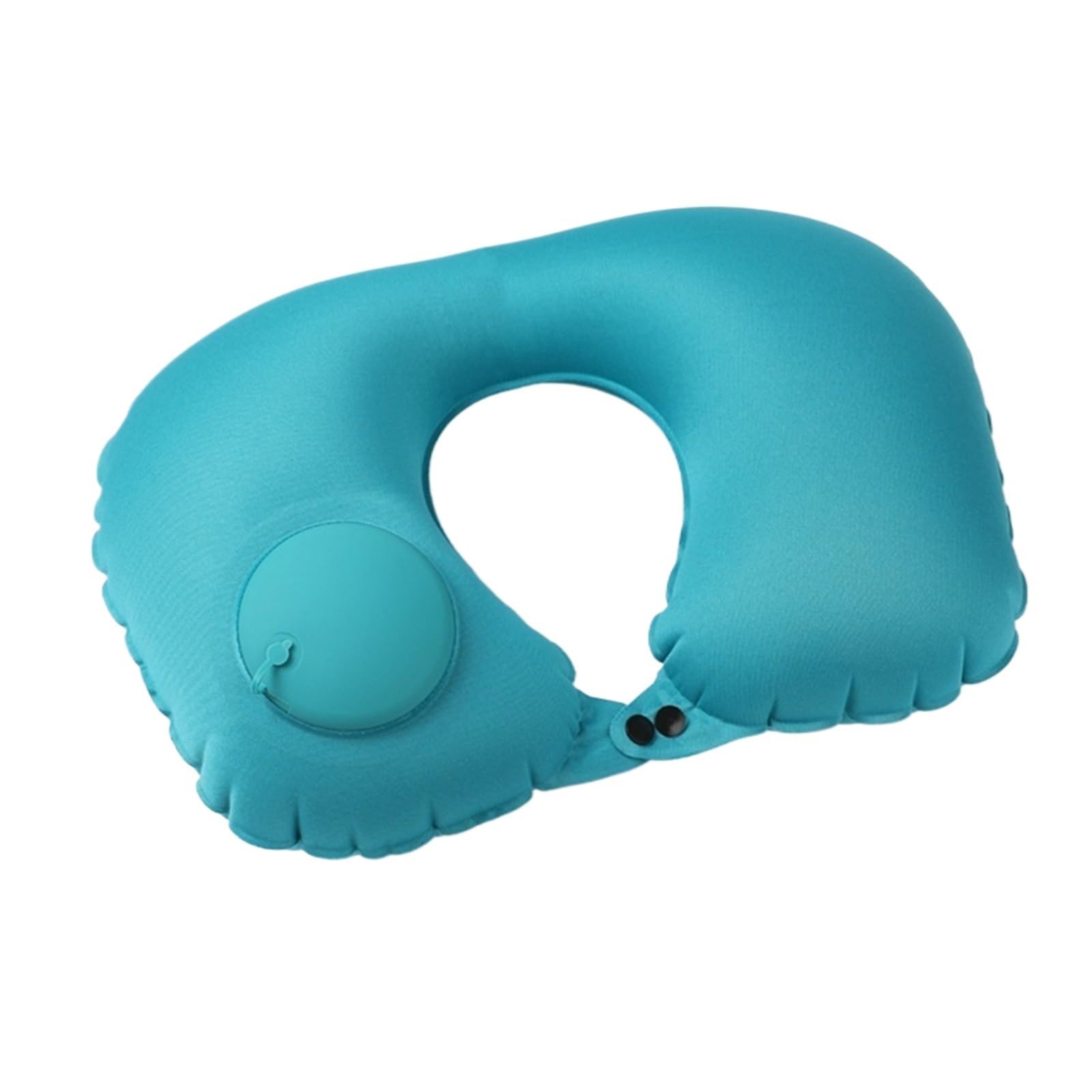 LJWDYS Inflatable Neck Pillow, Sleeping Travel Pillow for Airplane, Car, Office and Home(Turquoise-B)