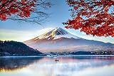 Mount Fuji Honshu Island Japan in Autumn Photo Photograph Cool Wall Decor Art Print Poster 36x24