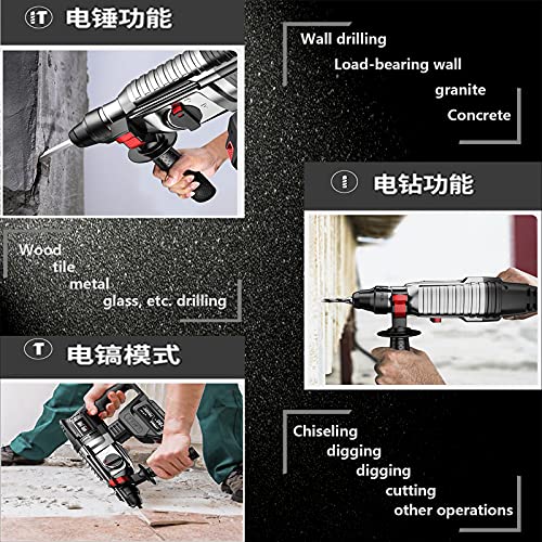 Bohrhammer, 33cm*10cm*23cm, schwarz, 240V, für Heimwerker-DIY-Projekt – Bild 8