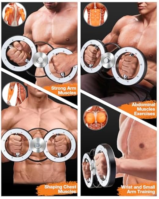 Rotator Machine, Arm Workout Equipment for Men and Women, 12 Pounds forearm strengthener, Arm and Shoulder Strength Training for Home and Gym Workouts