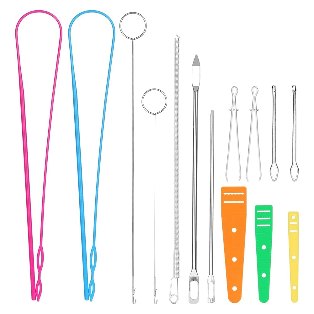 CTRLZS Sewing Tool 14PCS Drawstring Threader, Loop Turner with Flexible Hoodie String Design, Easy to Use
