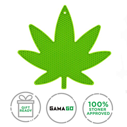 GAMAGO Pot Holder - Pot Leaf Shaped Pot Holder, Trivet, Coaster and Jar Opener - Funny Yet Practical Kitchen Accessory to Gift to Your Best Buds - Made of Heat Resistant Silicone - Image 8