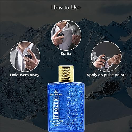 Image of John Phillips Frozen Eau De French Perfume Daily Casual Wear For Men - 100 ml
