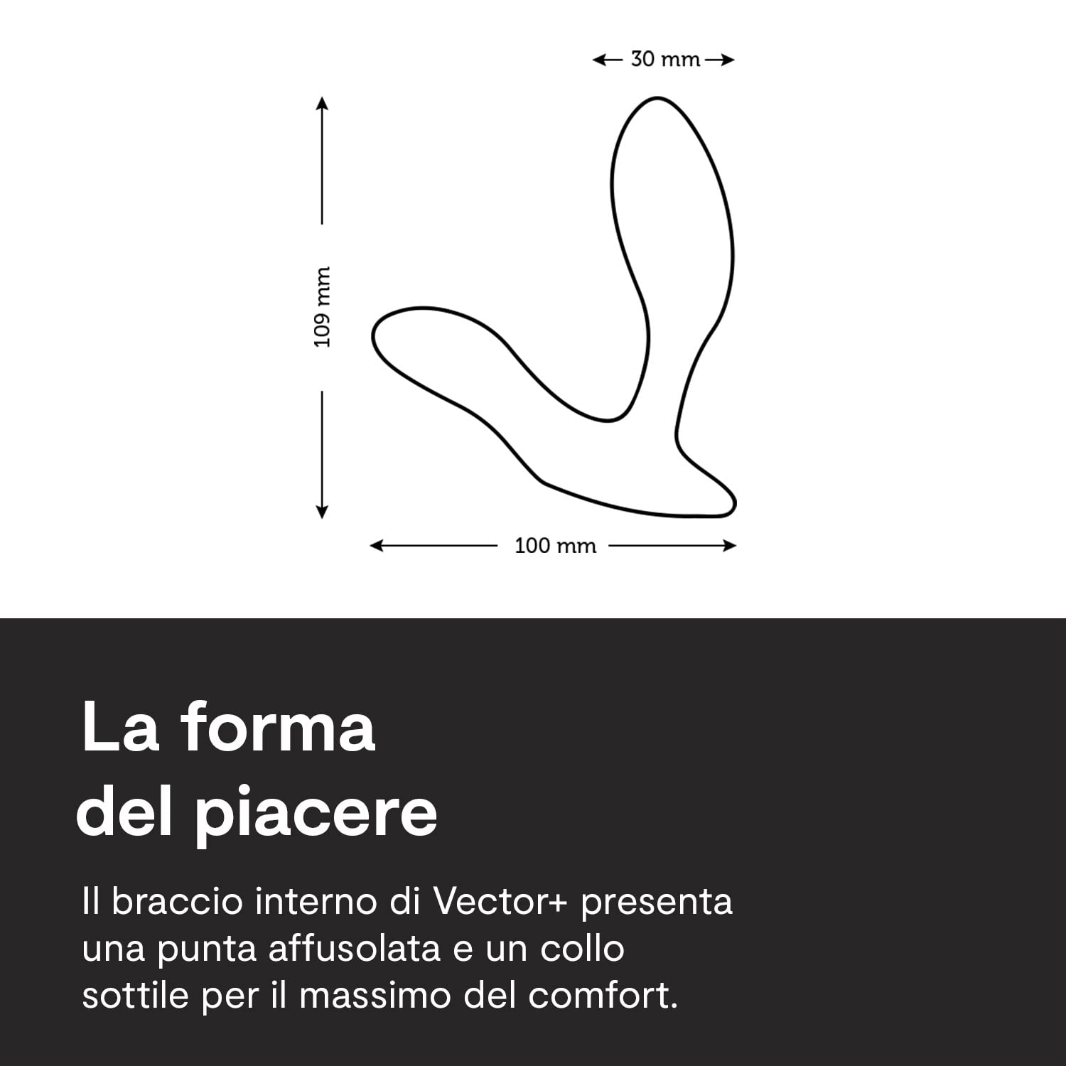 We-Vibe Vibratore per la prostata Vector+ con app e telecomando Black One Size