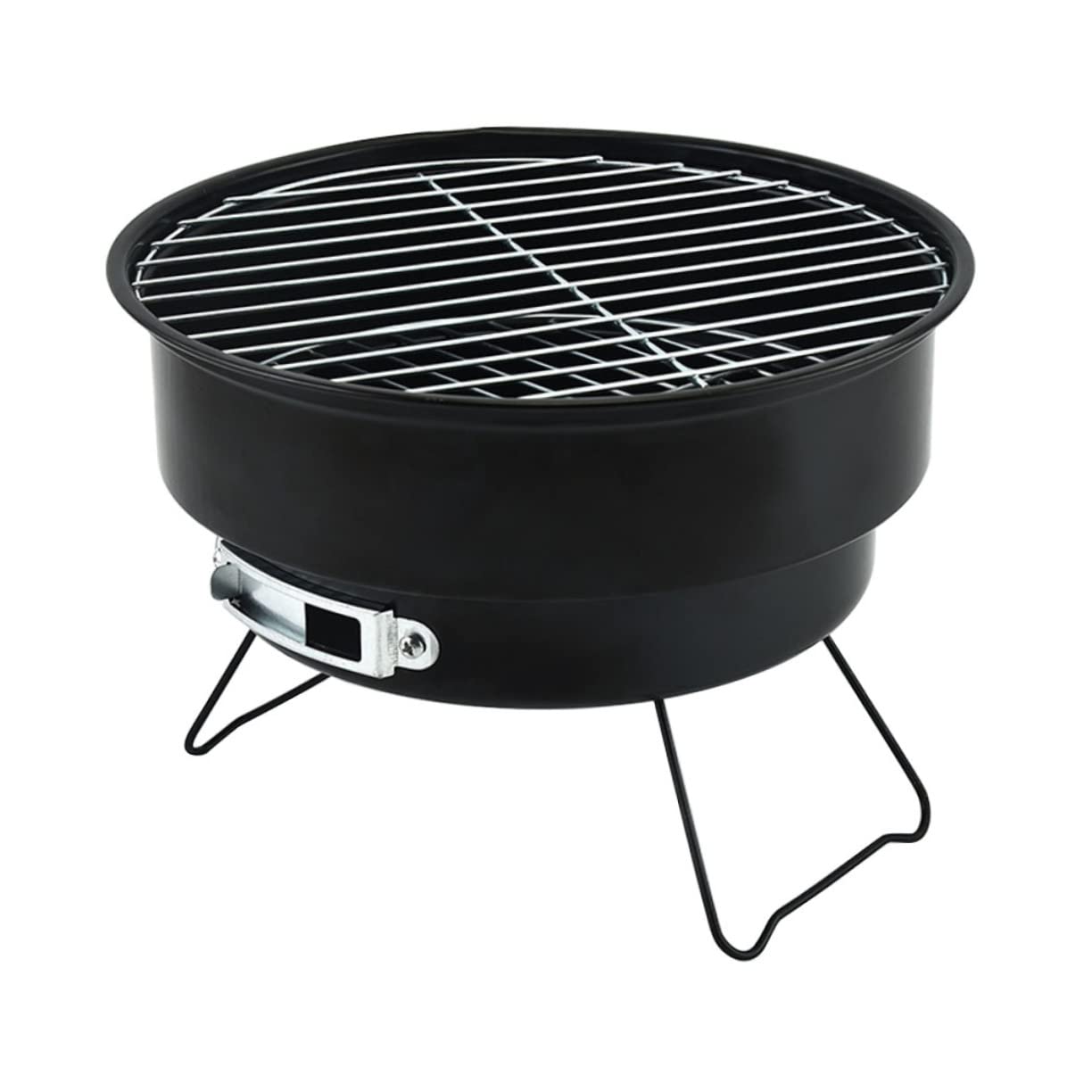 Barbecue extérieur rond portable Toyvian réchaud de camping charbon bois léger