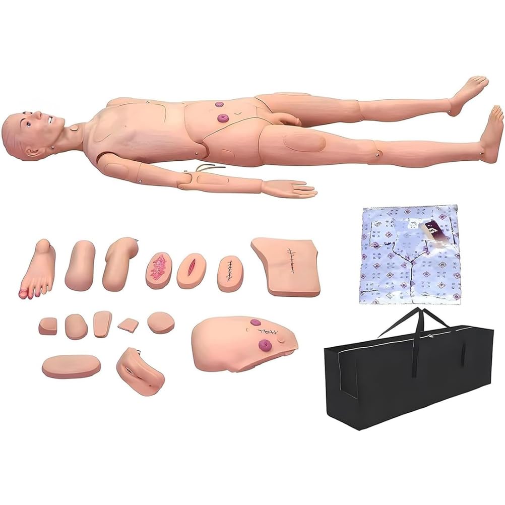 Générique Mannequin Infirmier Multifonction Mannequins de Formation Infirmière avec Modules Visceraux Simulés et Plaies Remplaçables pour l'Éducation des Étudiants en Enseignement