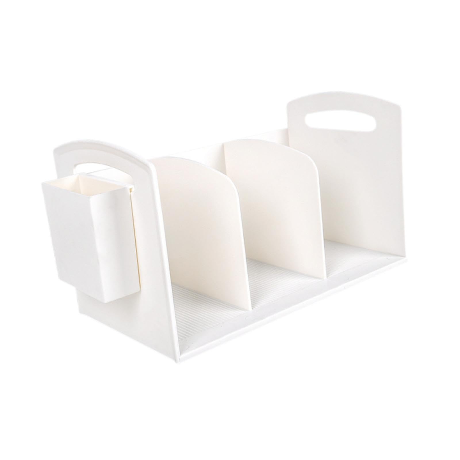 Zambuph Stylish Bookend Organizer Rack Efficient File Holder Office Supplies Tidy Arrangement On Desk Storage Rack Can Be Neatly Placed On Any Table Or