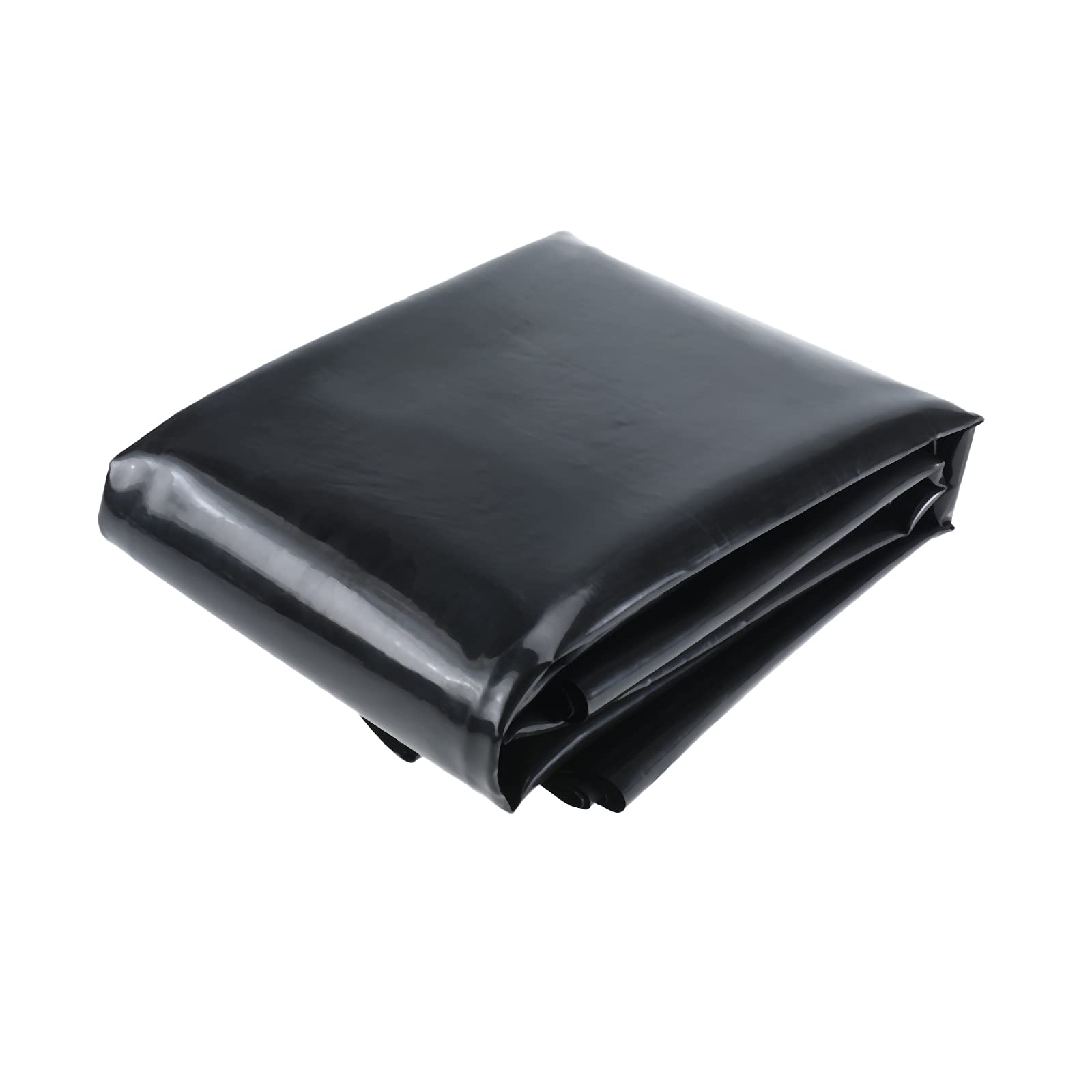SanSanYa8Mil Pond Liner HDPE Water Gardens Pond Skins Black Pond Liner for Waterfall, Fish Ponds, Water Gardens and Streams Fountains (7x10ft)