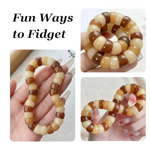 Image of Fidget Bracelet Bodhi Seed Bracelets Anxiety Fidget Bracelets Protection Healing Stretch Alleviate Anxiety Stress Protection Healing Bodhi Jewelry Gifts for Women Men