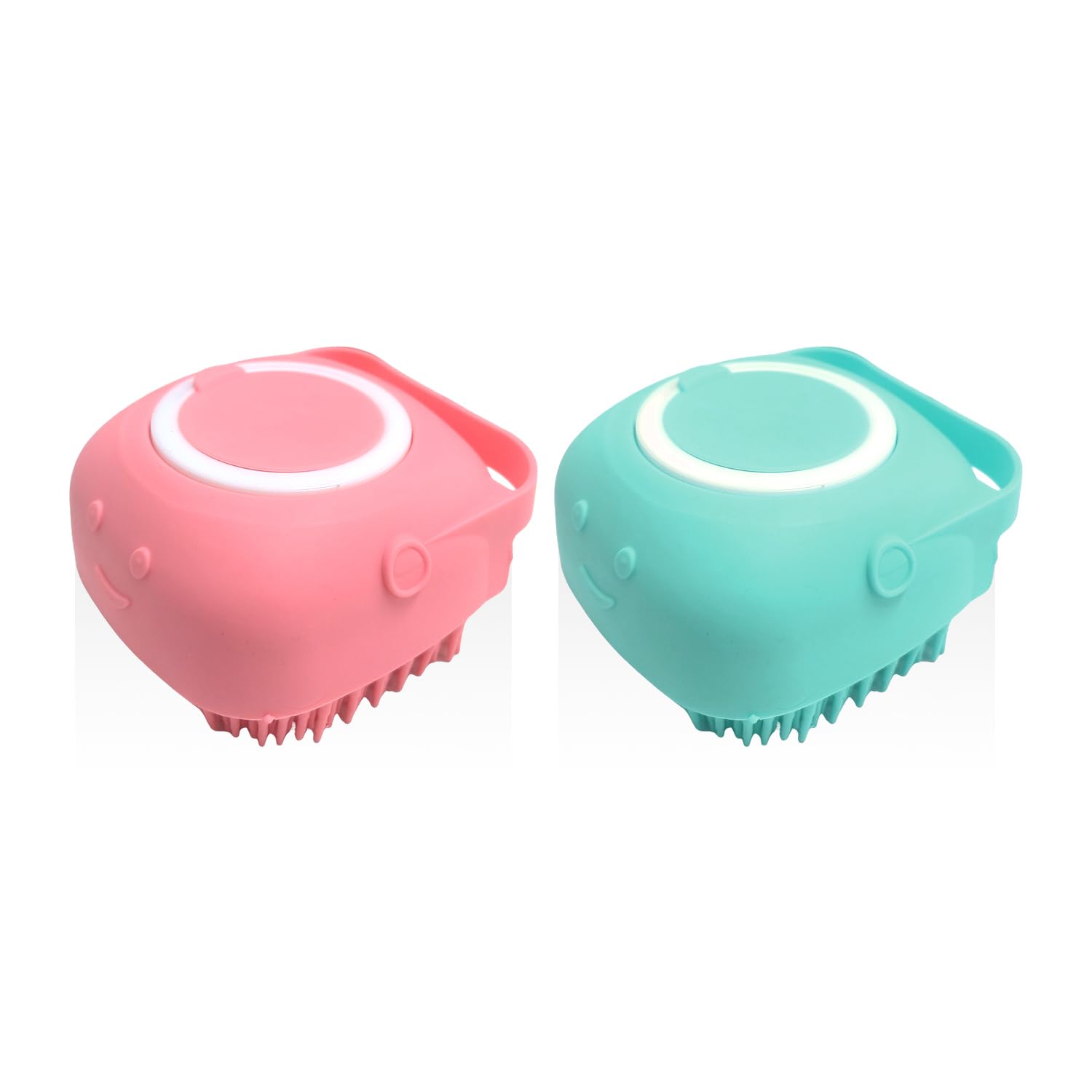 2 Pieces Pet Silicone Brushes Pet Bath Supplies Hair Recovery Pet Care