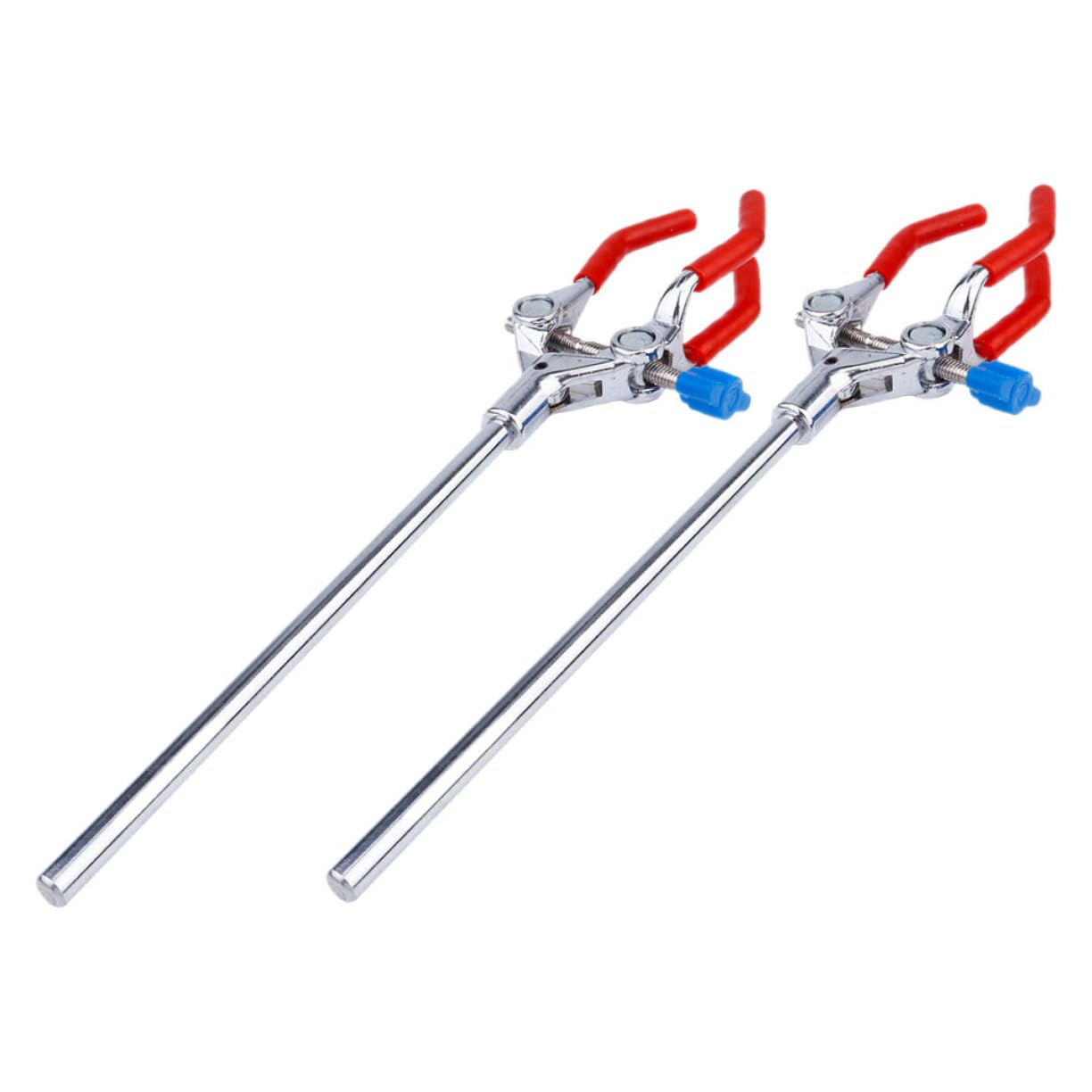 Mobestech 10piezas Abrazadera De Tres Garras Para Frascos y Tubos De Ensayo Soporte Ajustable De Acero Inoxidable Para Laboratorio Para Experimentos Científicos
