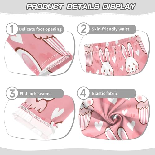 Toddler Girls Leggings Printed Yoga Pants Leggings Cute Rabbit Head for Kids3