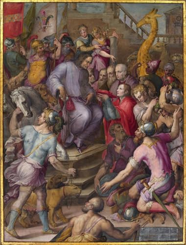 Tableau Laurent de Médicis Vasari pour habiller un grand mur blanc vide