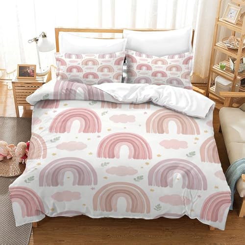 Linge de lit lion arc-en-ciel en microfibre hypoallergénique - 3