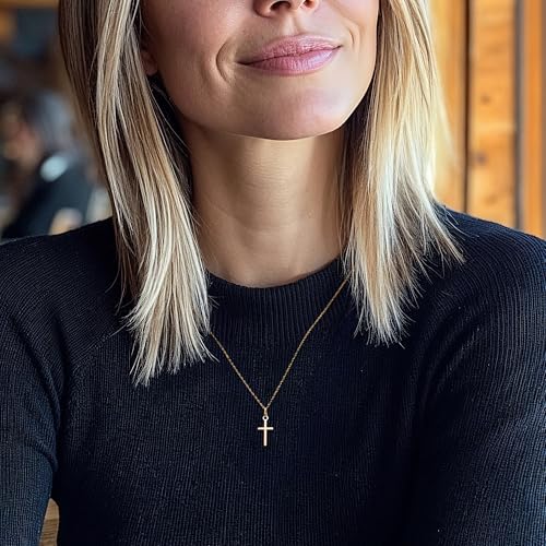 Pure Collection by Ross-Simons 14kt Yellow Gold Cross Pendant Necklace2