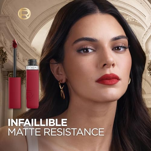 'oréal Paris Coffret 3 Rouges À Lèvres Liquide Longue Tenue Couleur & Fini Sans Transfert Infaillible Matte - vue 3