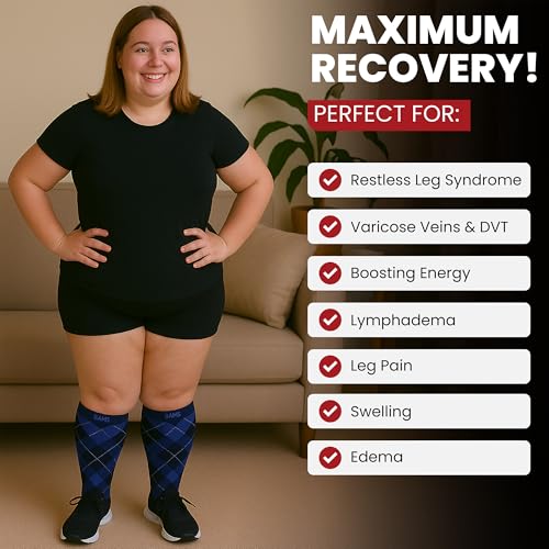Image of BAMS Compression Socks Women & Men- Premium Bamboo Ultra Soft No-Smell 15-20 mmHg