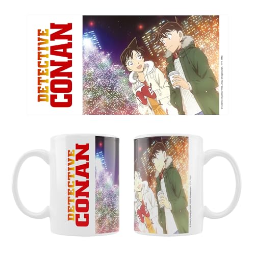 SAKAMI - Detective Conan - Conan Edogawa - Shinichi & Ran 2 - Mug - 320 ml - Original & Licensed, Colourful, 1 Stück (1er Pack)