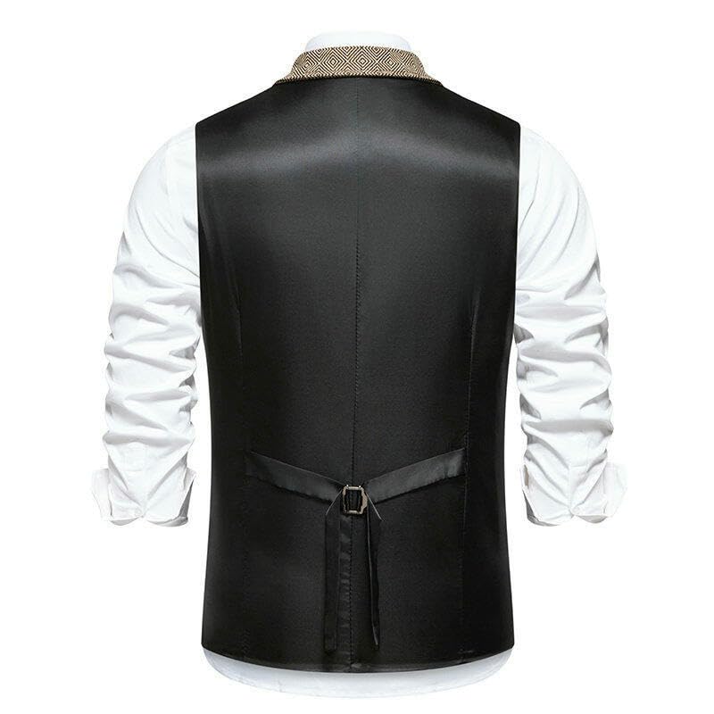 Chaleco de tweed para abrigar con elegancia solucionando el vestir formal sin americana 3
