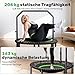 BCAN Rebounder-Trampolin für Erwachsene, 102 cm, 204 kg Belastbarkeit, mit Bungee-Seilen, verstellbarem Griff, stabil, leise – Grün