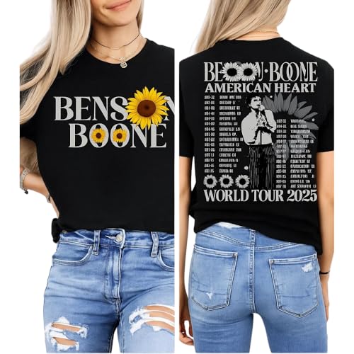 Benson Singer Boone Shirt, American Hearts World Music Tour 2025 Merch Shirt, America Concert Tour Music Tshirt, Indie Pop Music T-Shirt, Album Inspired Graphic Tee