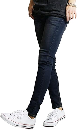 Amazon ストレッチパンツ ストレッチジーンズ メンズ スキニーパンツ スキニー デニムパンツ スキニーデニム デニム ストレッチ パンツ ジーンズ 黒 ブラック ジーンズ 通販