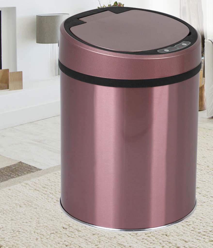 Poubelle intelligente de chambre corbeille automatique inox 8L
