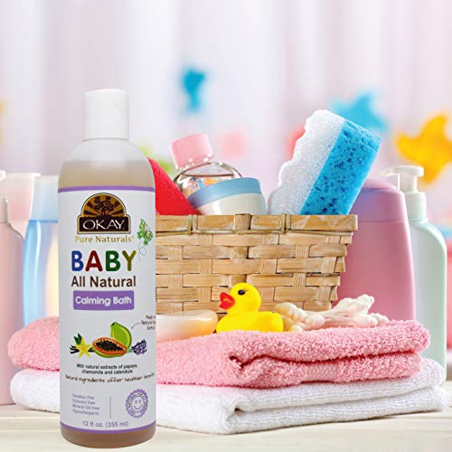Image of OKAY- Baby Calming Bath with Natural Papaya Extract 12oz / 355ml (Pack of 2)