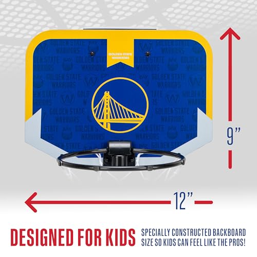 Franklin Sports 79010F29 Nba Golden State Warriors Mini Over The Door Basketball Hoop thumb #3