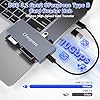 8-in-1 CFexpress Type B Card Reader with 10Gbps USB Ports*2, 10Gbps CF Express Reader hub for CFexpress Type B/SD/microSD/CF/XD/MS, Multi Reader Adapter Read 6 Cards and 2 USB Simultaneously