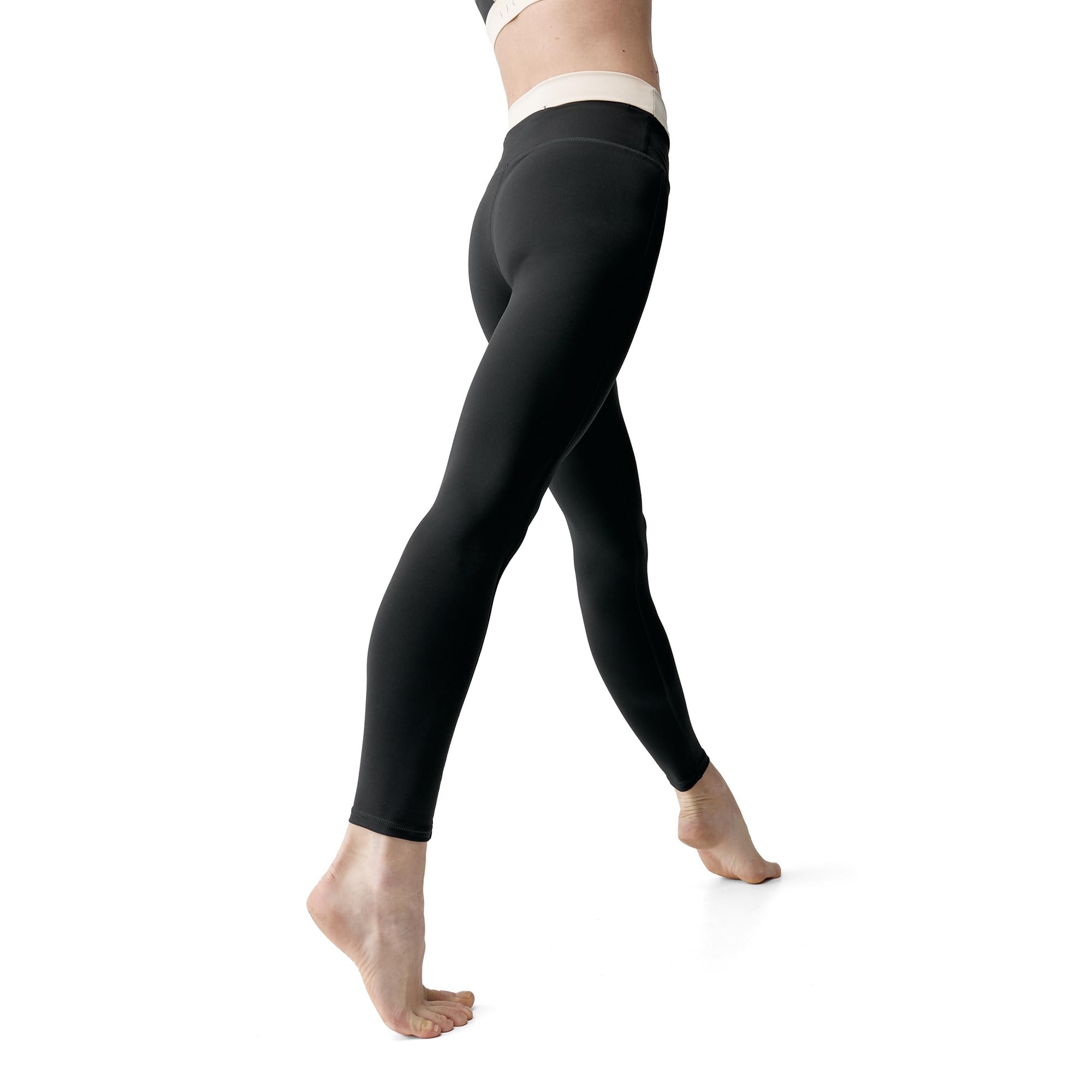 Born Fiorella damskie legginsy do połowy talii, występ, do biegania, treningu, Athleisure, średnia talia, pełna długość