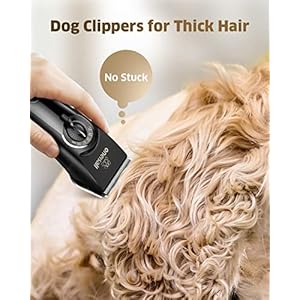 Oneisall dog clippers for grooming doodles poodles thick curly hairlow noise heavy duty dog grooming kit with detachable metal blades   cucciolini doodles
