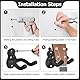 JurciCat 2 Sätze Gitarrenhalter für die wand Schwarzer gitarren wandhalterung Für alle Arten von Kopfplatten E-Gitarren Ukulelen gitarre wandhalterung