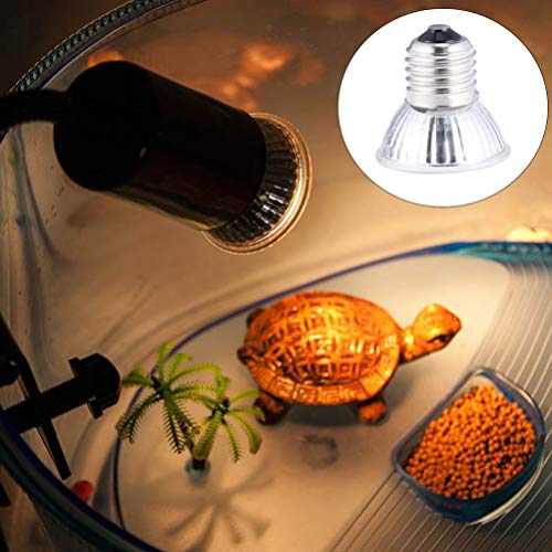 ULTECHNOVO Lâmpada de Réptil 75W Uvb + Uva3. 0 Lâmpadas Tartaruga Aquecendo-Se Ao Sol Réptil Lâmpada