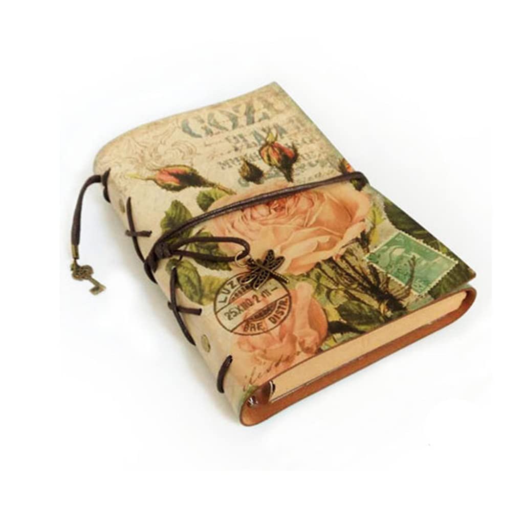 EDDGE Cuaderno de Cuero PU de papelería Vintage, planificador de Papel Kraft Creativo, Cuaderno de bocetos, Agenda, Cuadernos Diarios (Color : G, Size : A6)